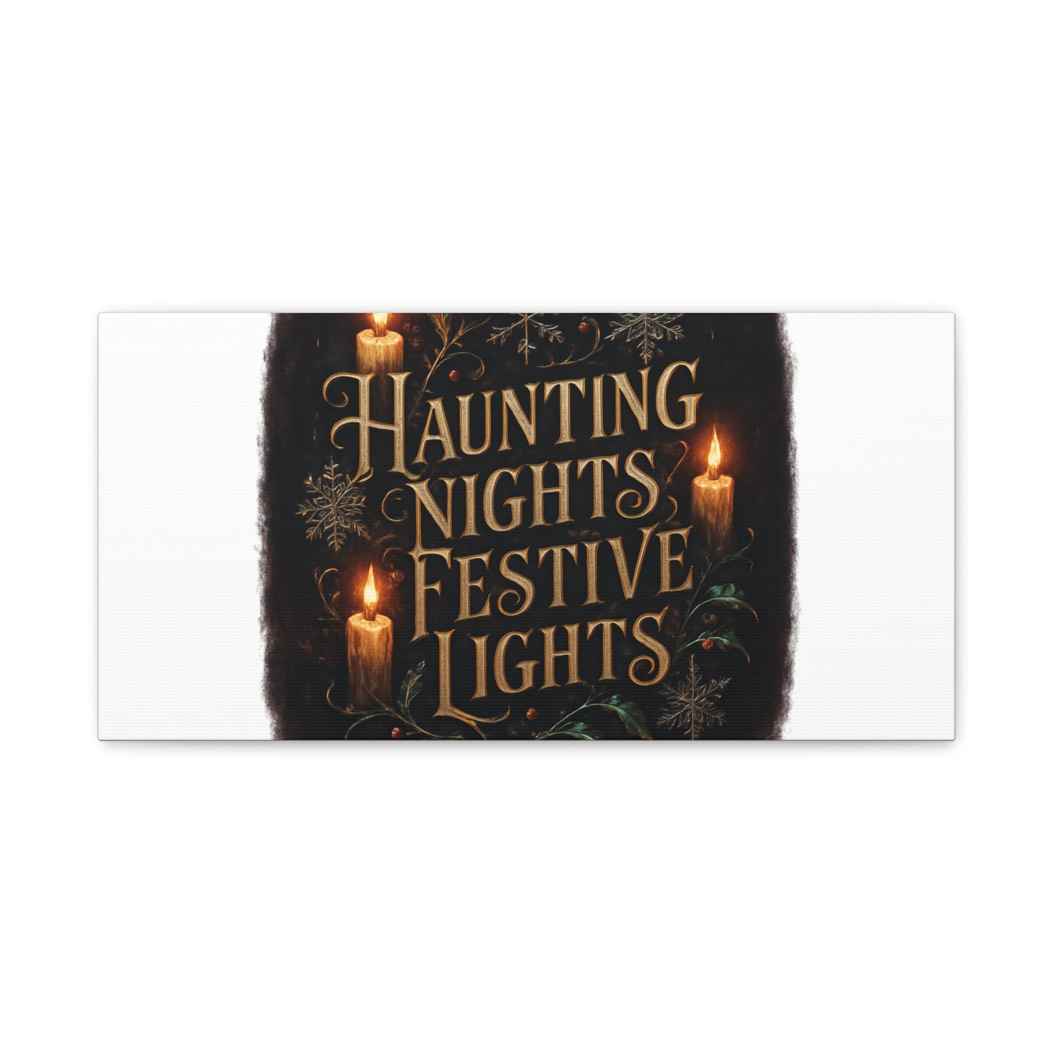 Haunting Nights Festive Lights Canvas