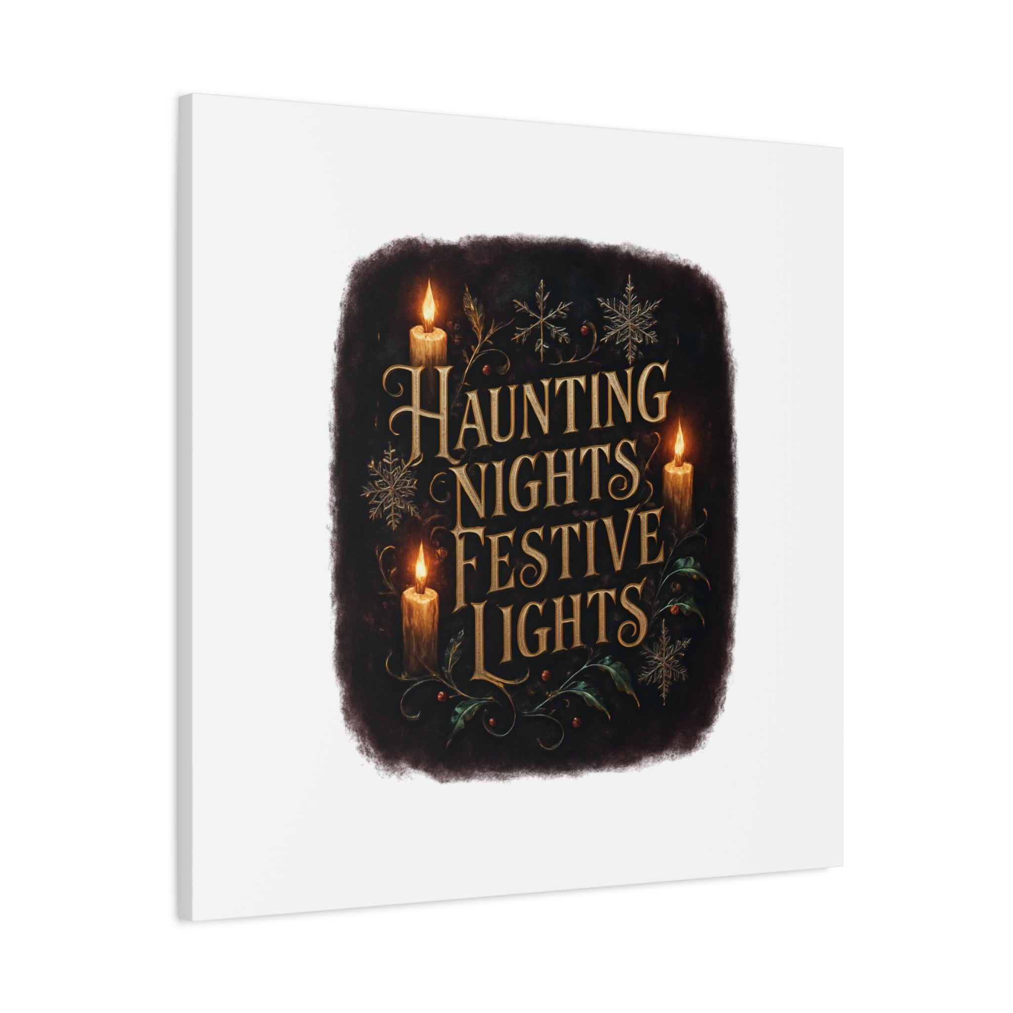 Haunting Nights Festive Lights Canvas