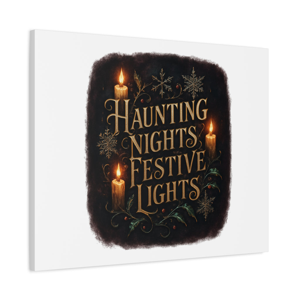 Haunting Nights Festive Lights Canvas