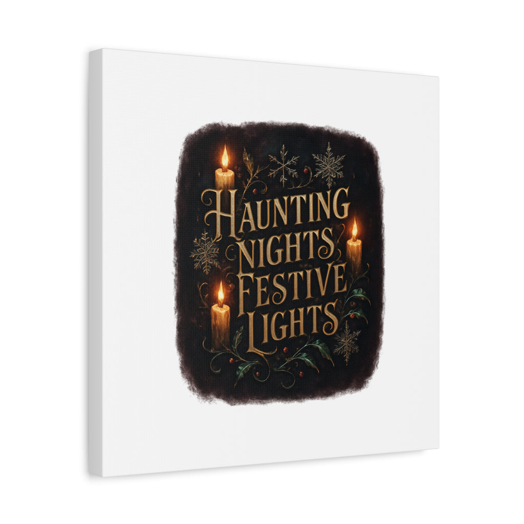 Haunting Nights Festive Lights Canvas