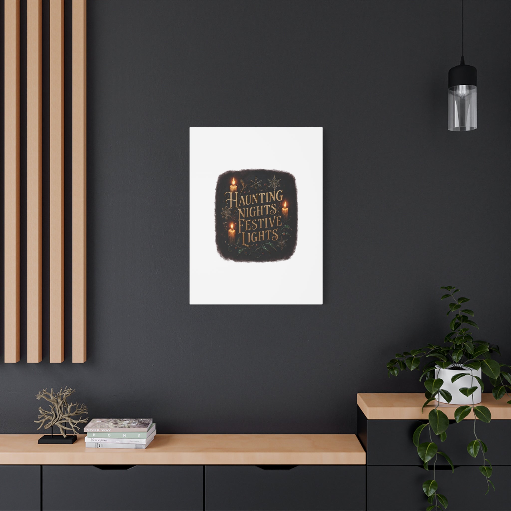 Haunting Nights Festive Lights Canvas