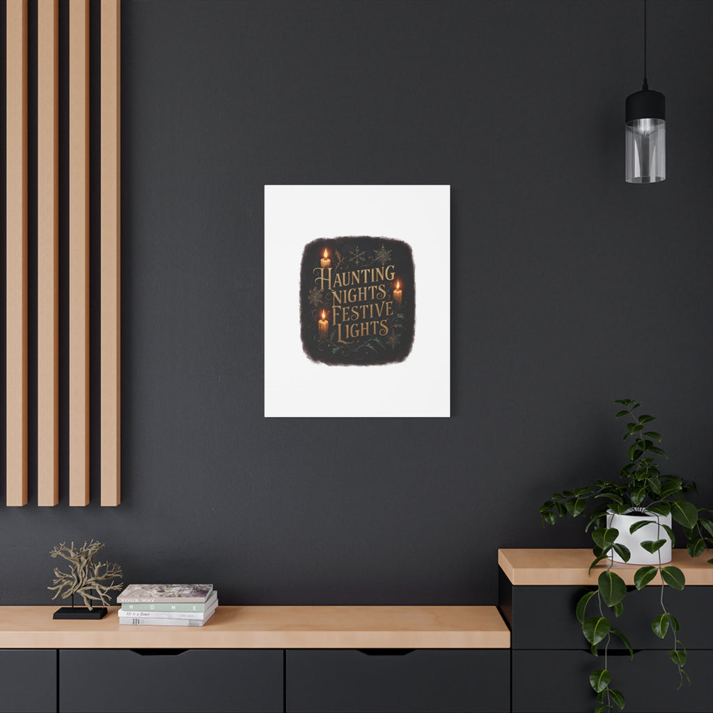 Haunting Nights Festive Lights Canvas