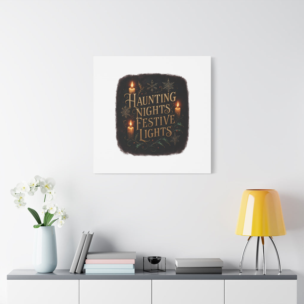 Haunting Nights Festive Lights Canvas