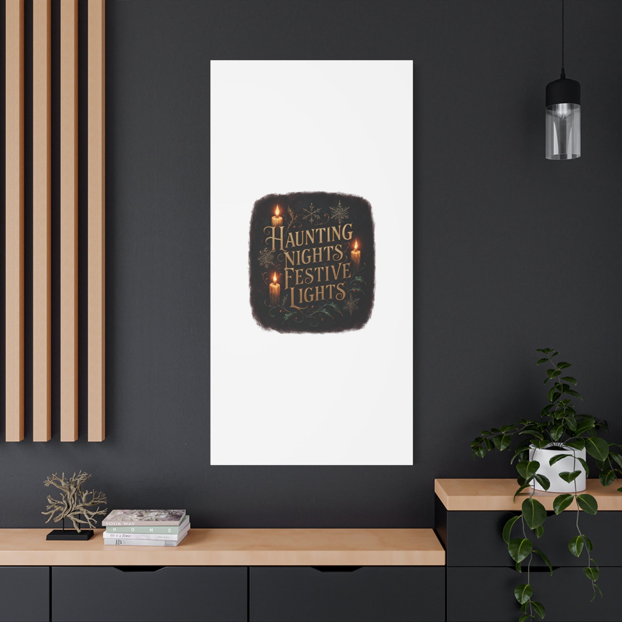Haunting Nights Festive Lights Canvas