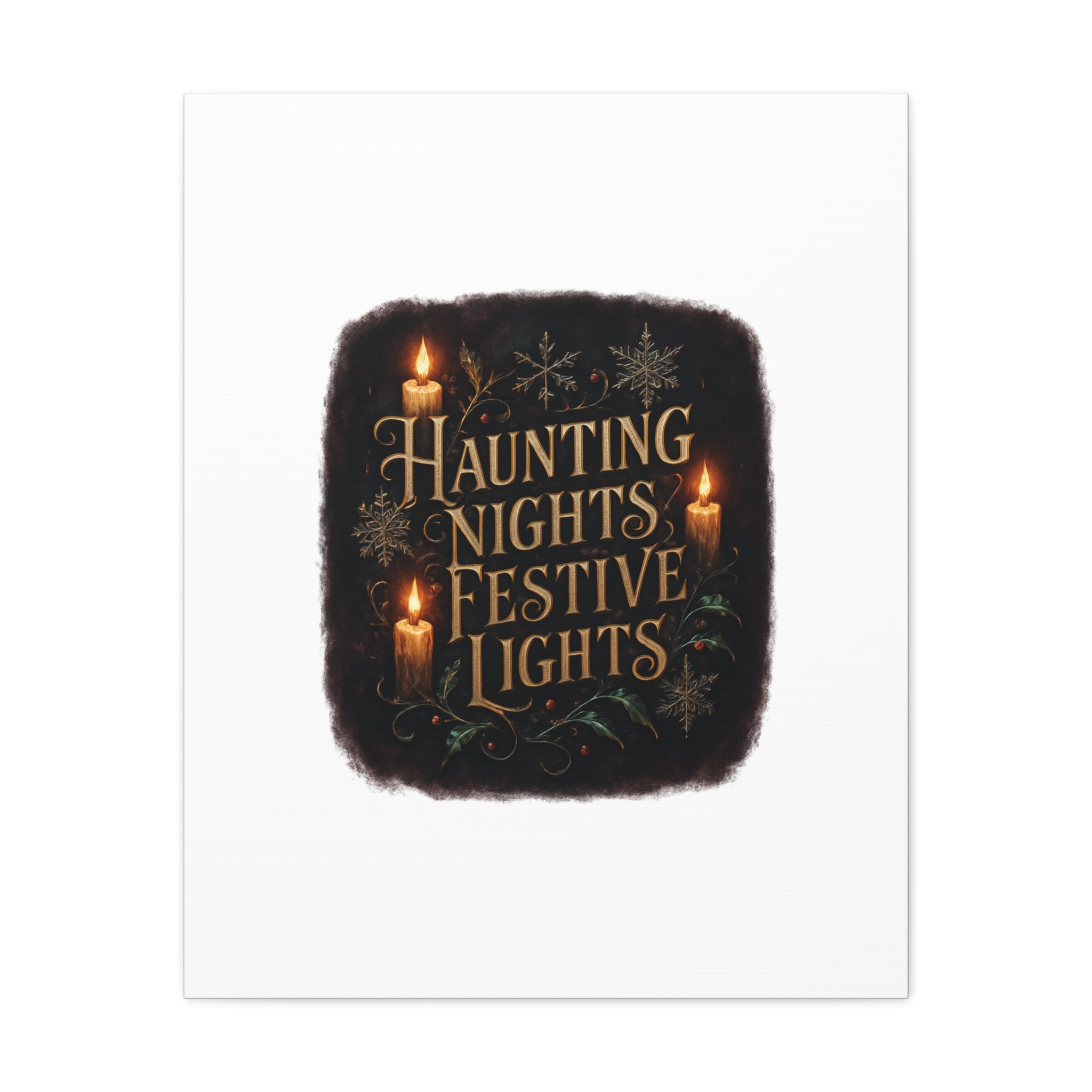 Haunting Nights Festive Lights Canvas