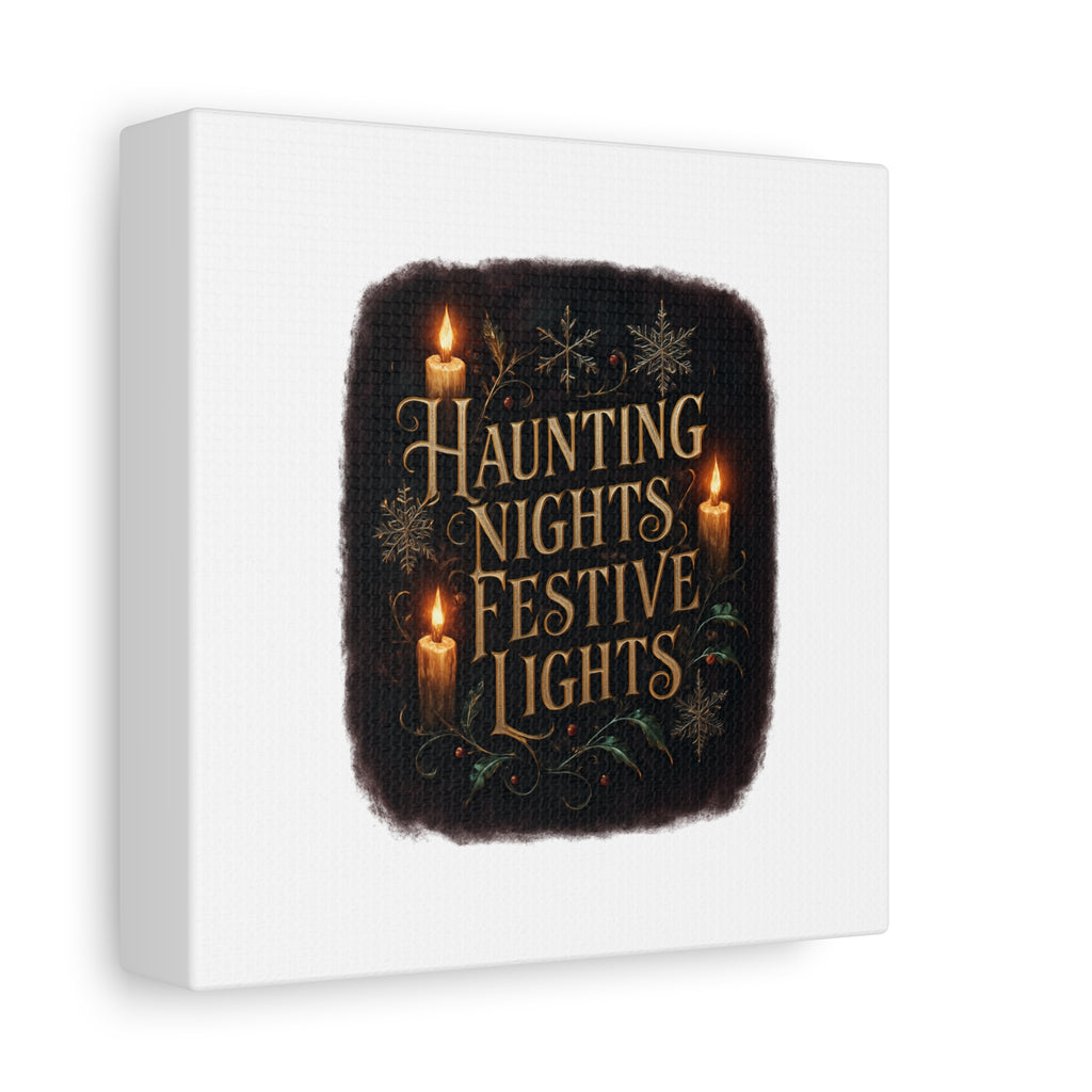 Haunting Nights Festive Lights Canvas