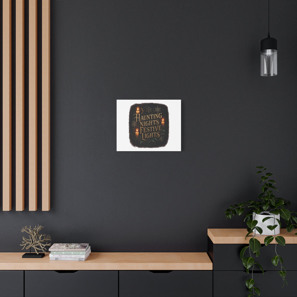 Haunting Nights Festive Lights Canvas