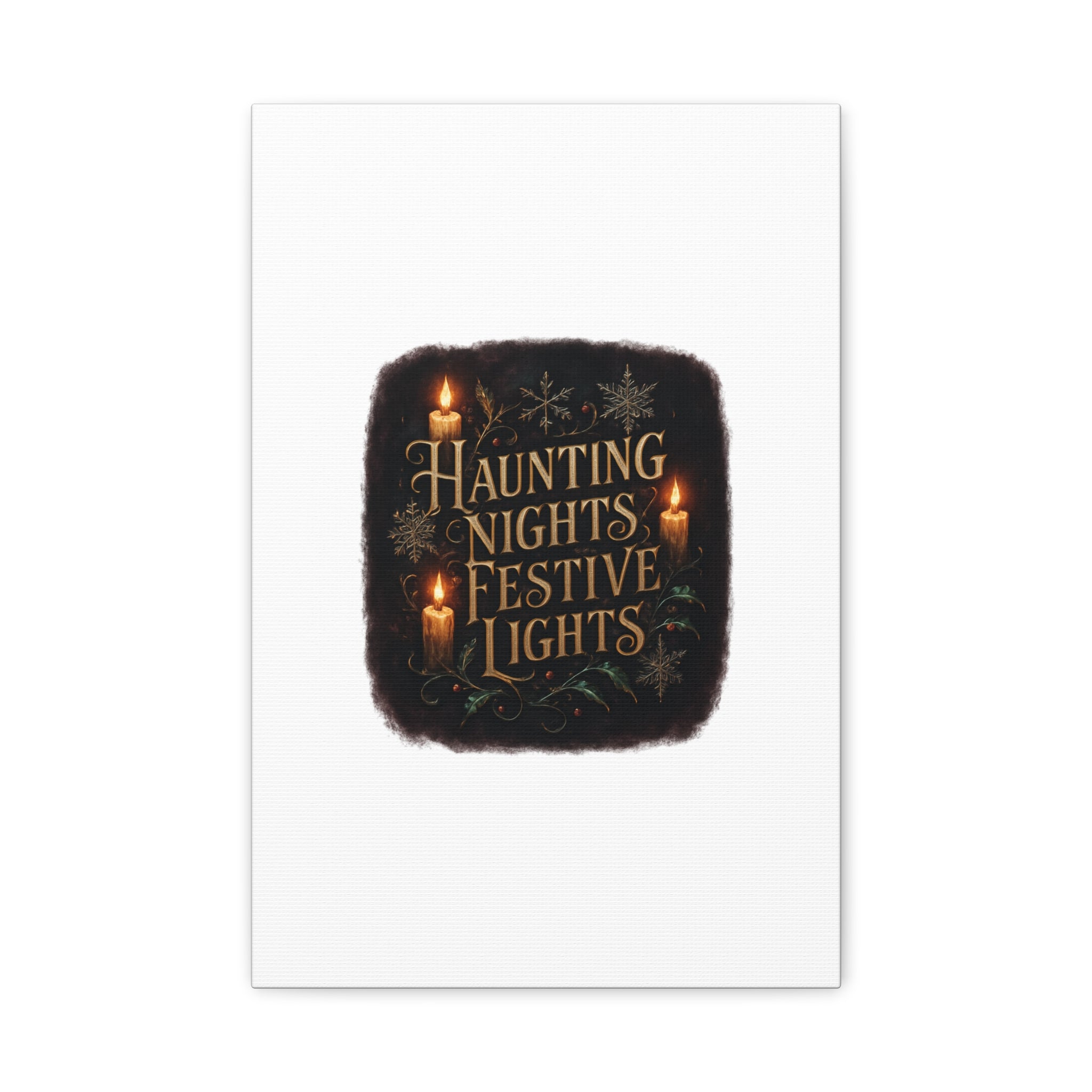 Haunting Nights Festive Lights Canvas