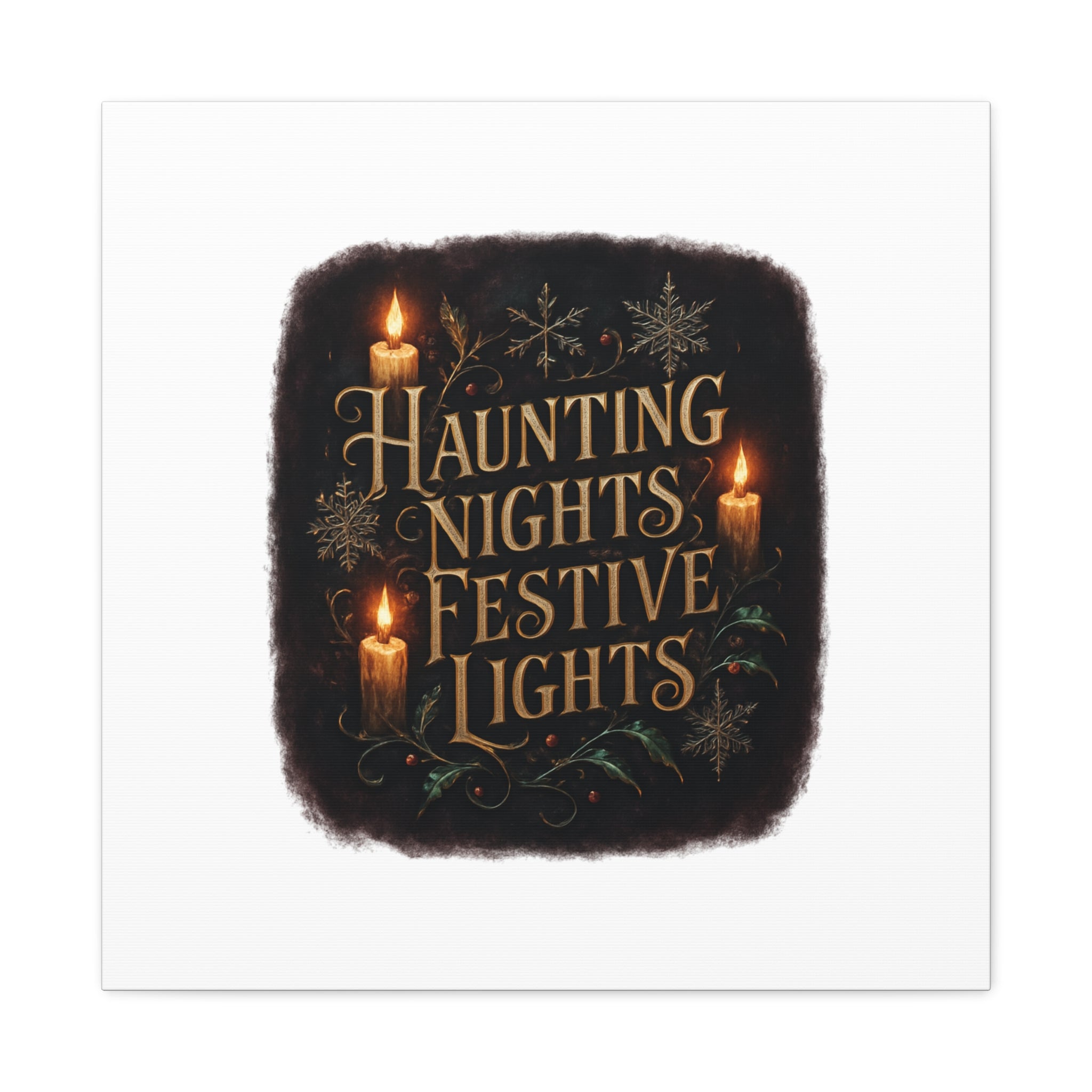 Haunting Nights Festive Lights Canvas