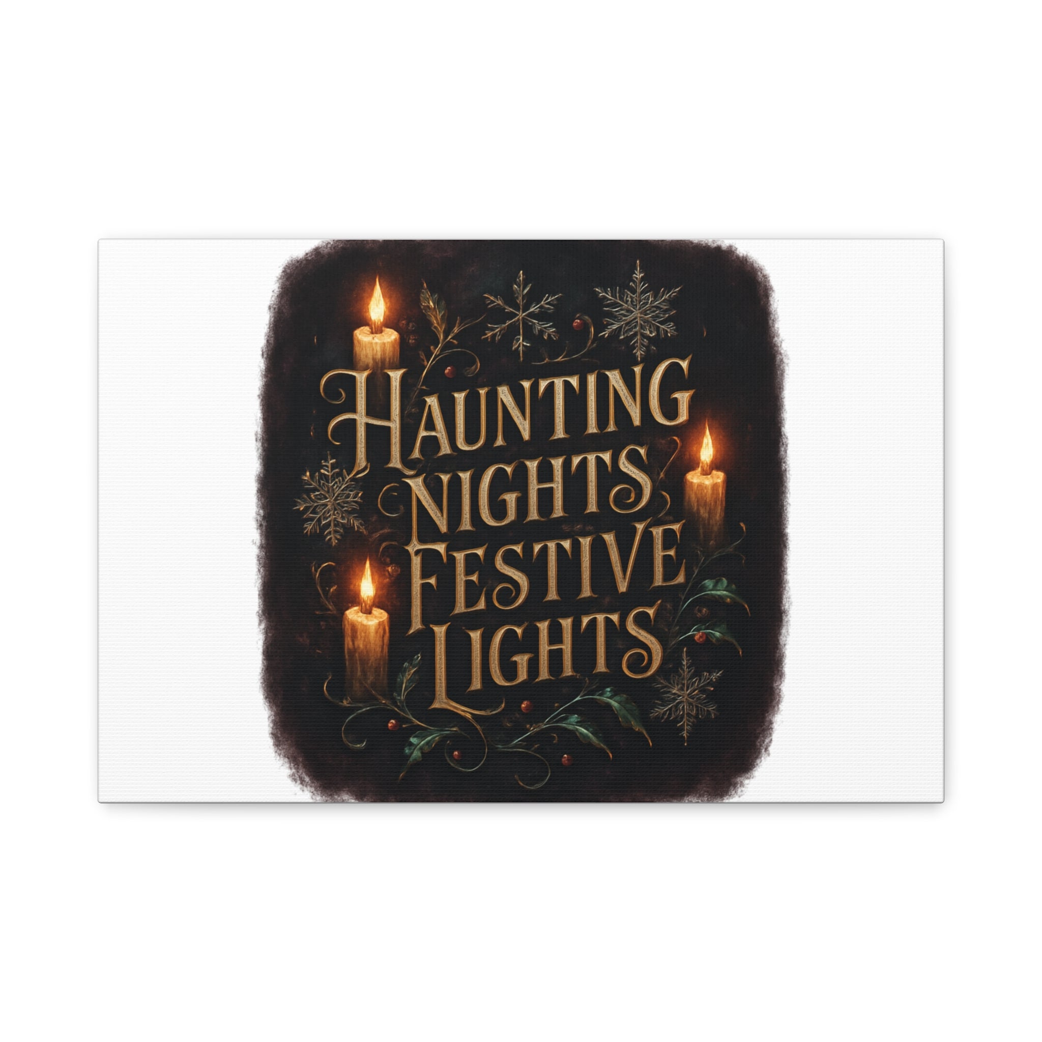 Haunting Nights Festive Lights Canvas